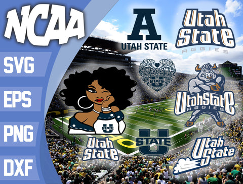 Bundle Utah State Aggies svg eps dxf png file