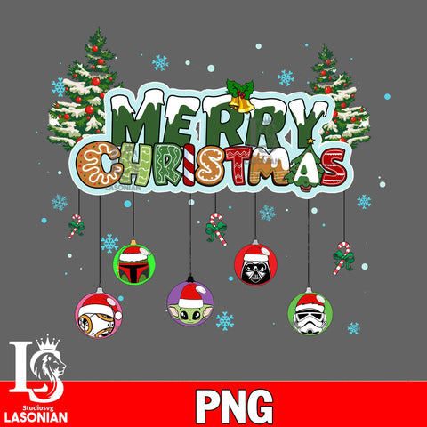 baby yoda christmas, star wars christmas, merrry christmas PNG file, Digital Download