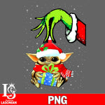 Baby Yoda grinch christmas  PNG file, Digital Download