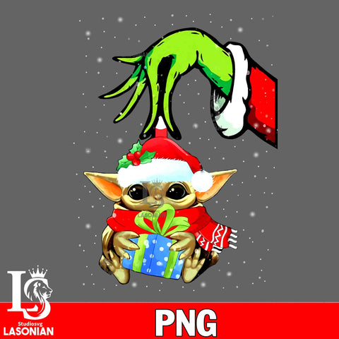 Baby Yoda grinch christmas  PNG file, Digital Download