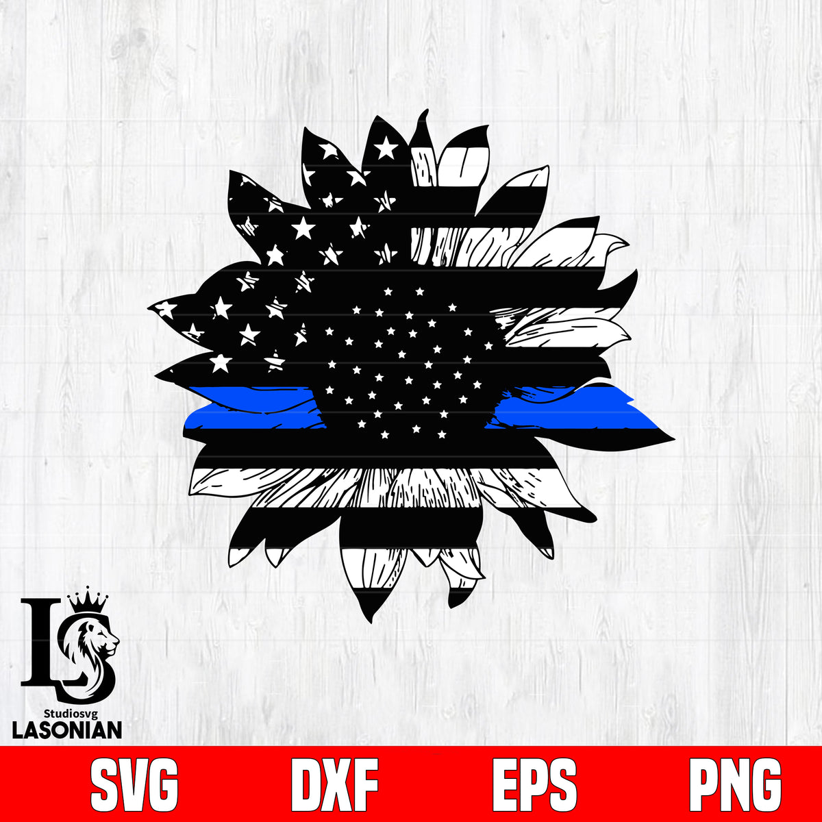 back the blue sunflower svg dxf eps png file – lasoniansvg