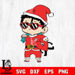 bad bunny christmas 4 svg eps dxf png file, Instant Download