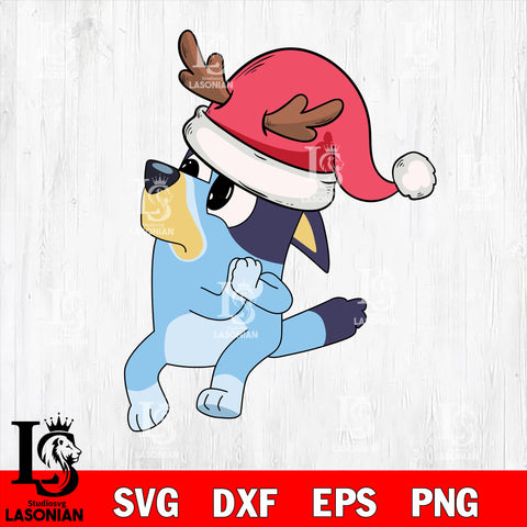 bluey christmas 12 svg eps dxf png file, digital download