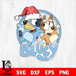 bluey christmas 14 svg eps dxf png file, digital download