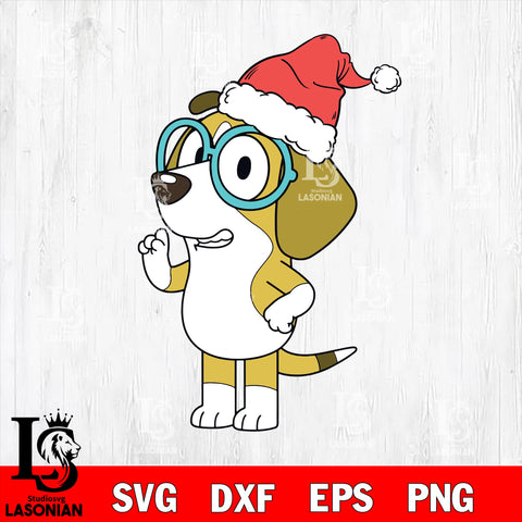 Bluey christmas 16 svg eps dxf png file, digital download