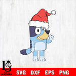 bluey christmas 9 svg eps dxf png file, digital download