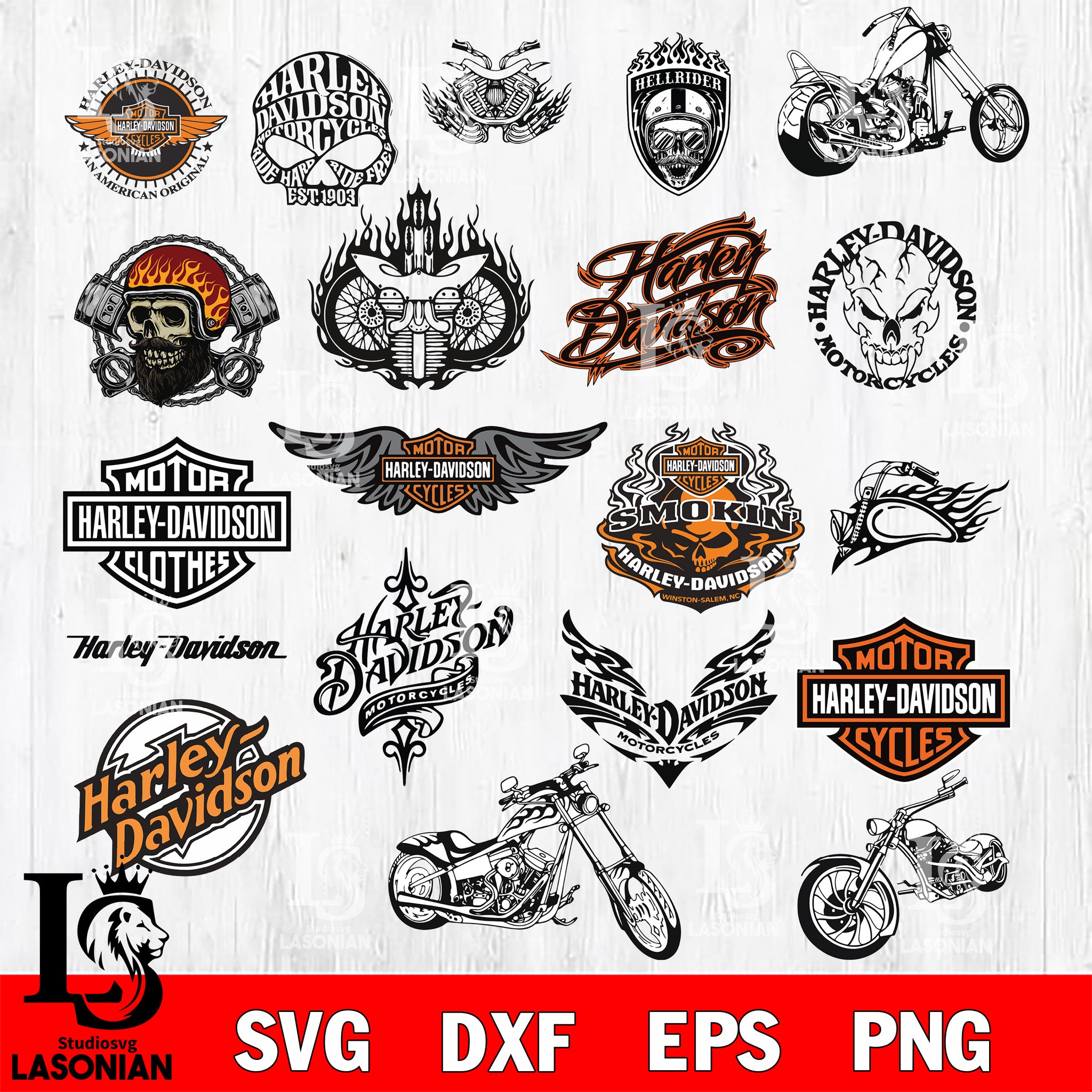 Bundle Harley Davidson Svg,eps,dxf,png File – Lasoniansvg