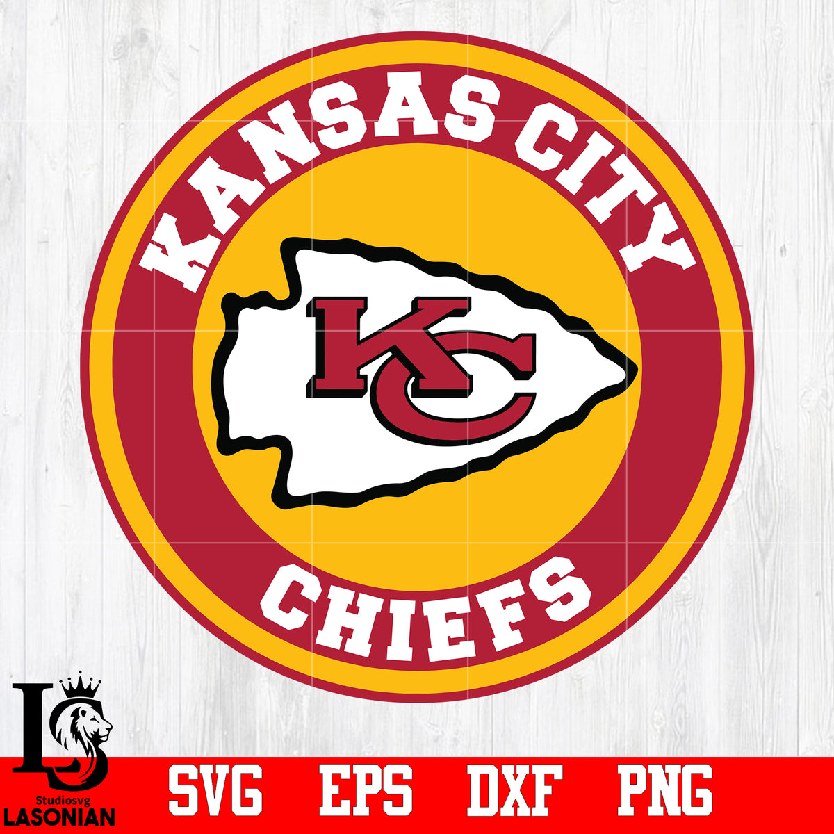 circle Kansas City Chiefs svg,eps,dxf,png file – lasoniansvg