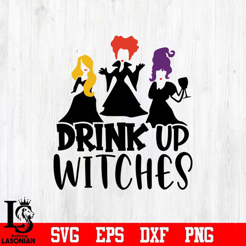 drink up witches svg png dxf file