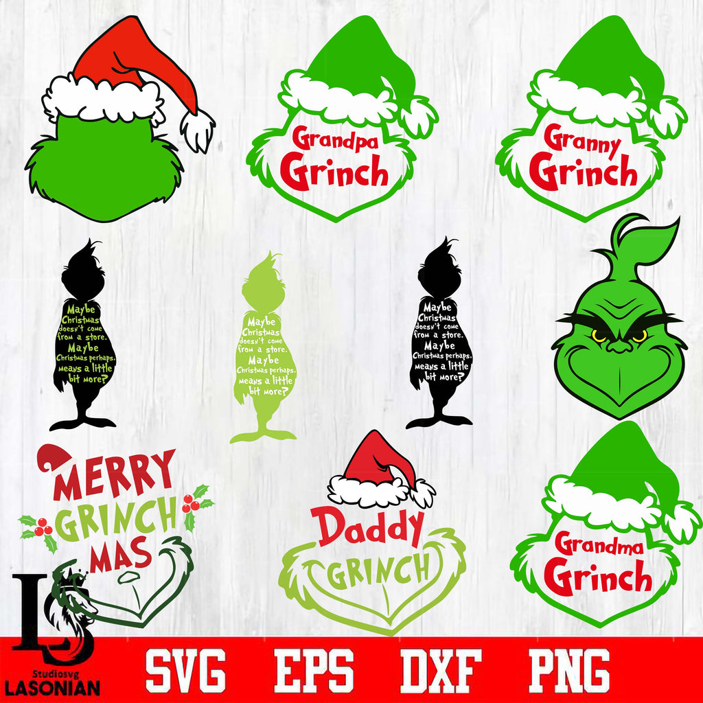 Maybe Christmas doesn't come from a store Grinch Iron on Transfer Decal