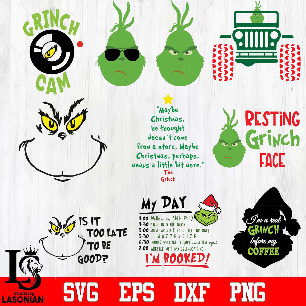 You're a Mean One SVG, PNG, PDF, Christmas SVG, Grinch SVG