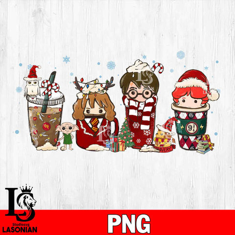 Harry potter coffee chrismas  PNG file, Digital Download