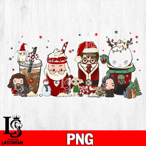 Harry potter coffee chrismas  PNG file, Digital Download