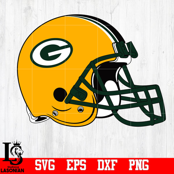 helmet green bay packers svg,eps,dxf,png file – lasoniansvg