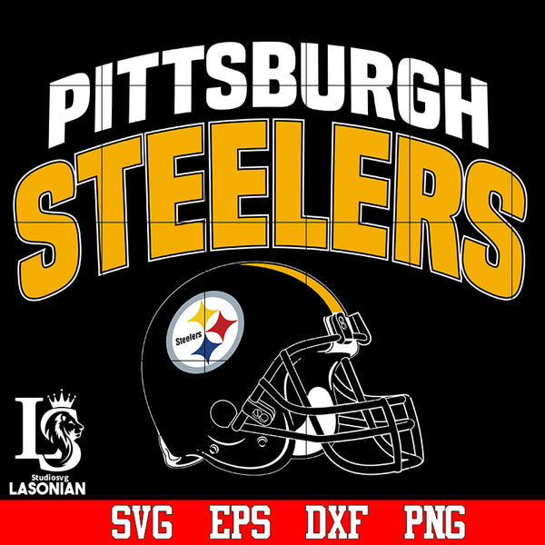 helmet pittsburgh steelers svg,eps,dxf,png file – lasoniansvg