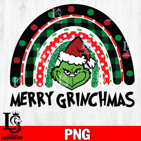 merry christmas raibow 2 PNG file, digital download