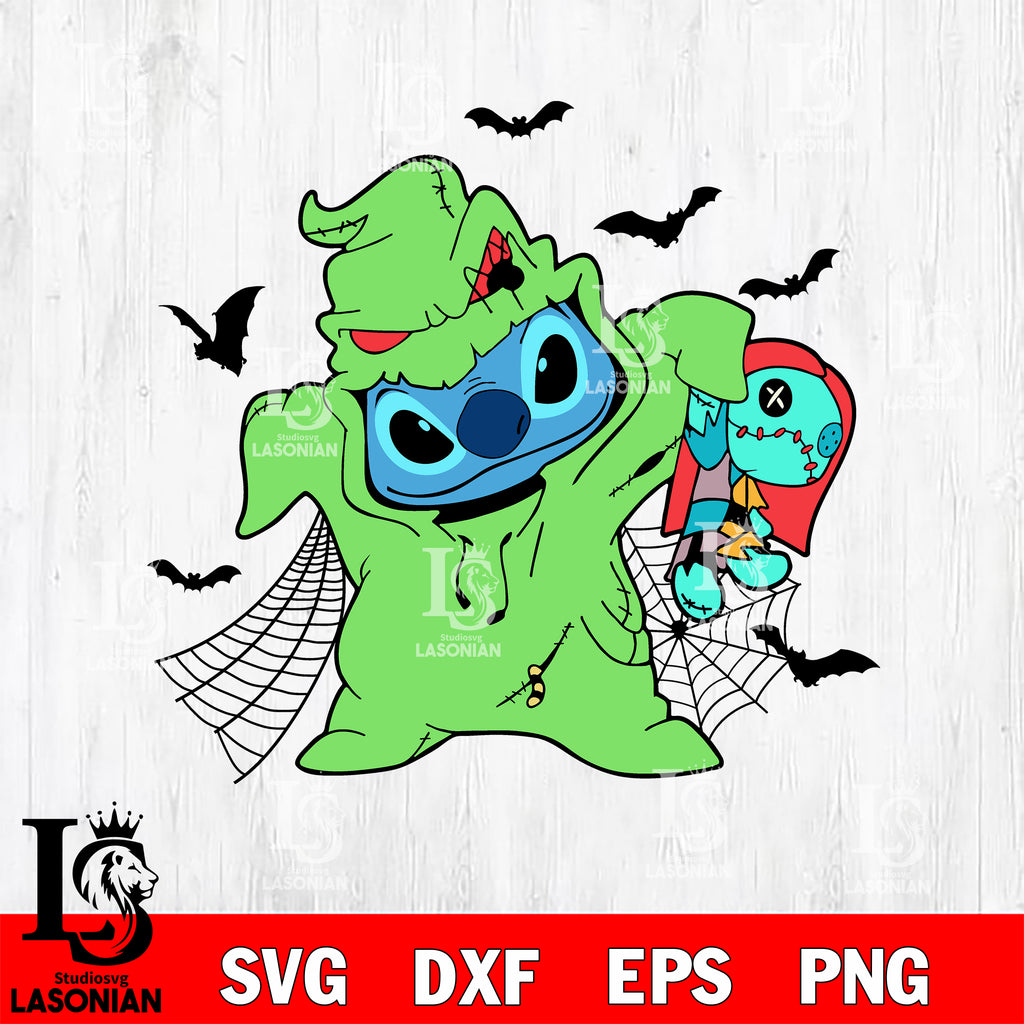 oogie boogie with sally halloween svg, halloween svg eps dxf png file ...