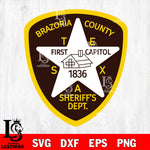 sheriff brazoria county police svg eps dxf png file