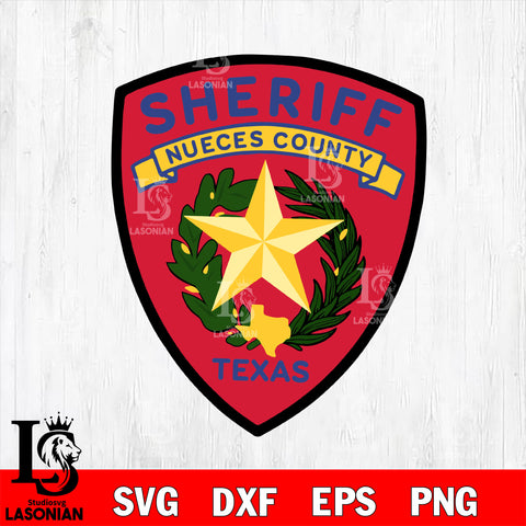 sheriff nueces county texas police svg eps dxf png file