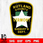 sheriff vermont rutland county police svg eps dxf png file
