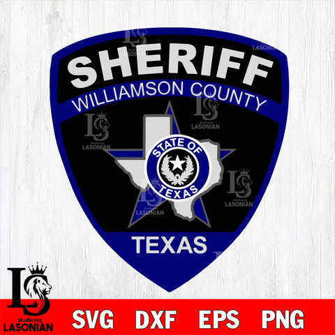 sheriff williamson county texas police svg eps dxf png file