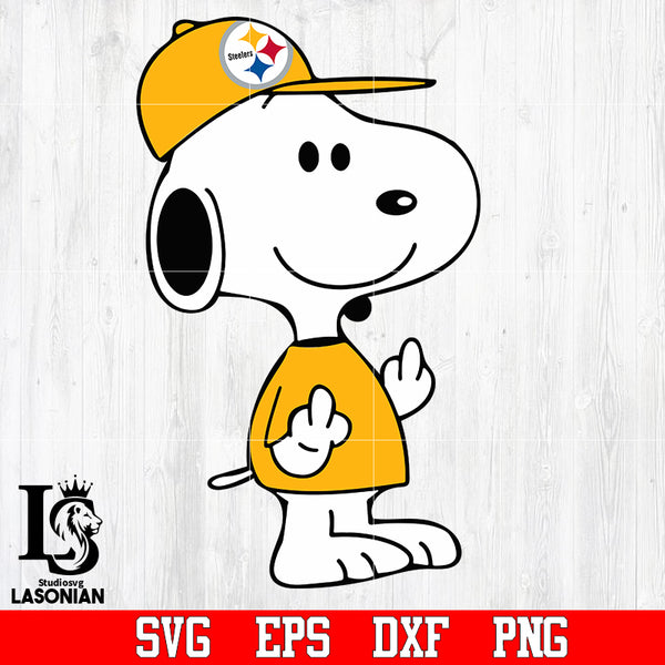 snoopy dog pittsburgh steelers svg,eps,dxf,png file – lasoniansvg