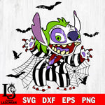 stitch beetlejuice svg, halloween svg eps dxf png file